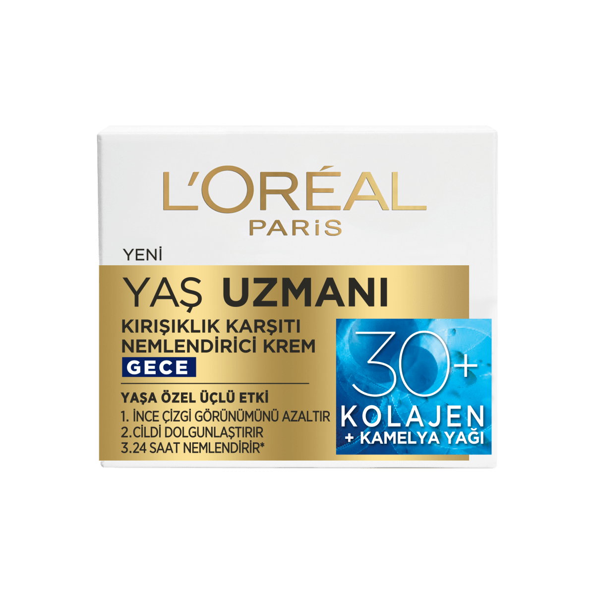 Loreal Paris Yaş Uzmanı 30+ Kırışıklık Karşıtı Nemlendirici Gece Kremi 50 ml - Melori