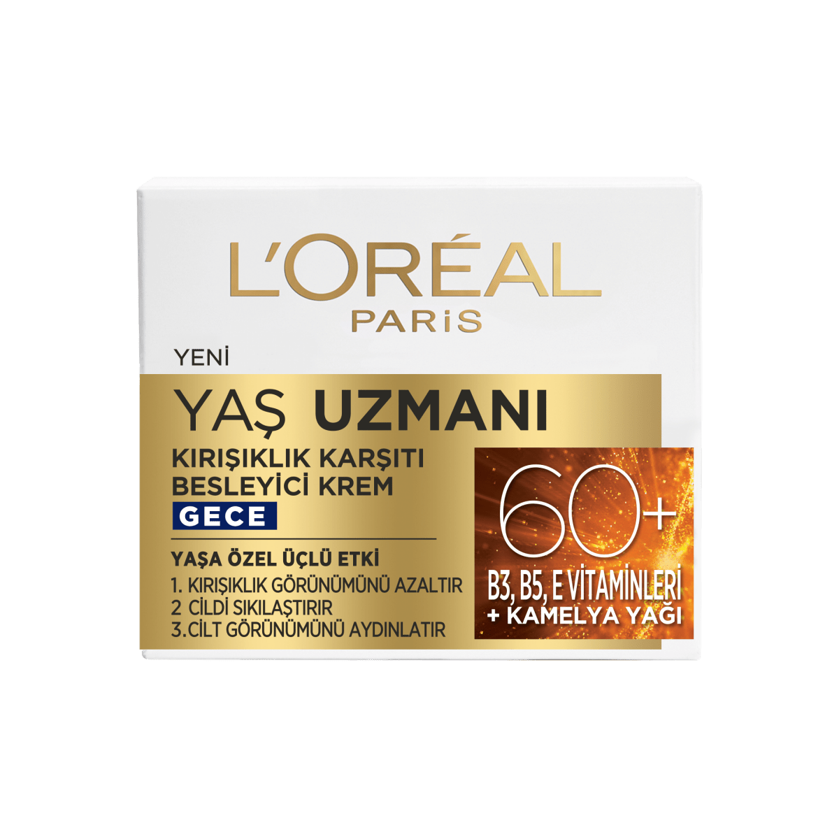Loreal Paris Yaş Uzmanı 60+ Kırışıklık Karşıtı Besleyici Gece Kremi 50 ml - Melori