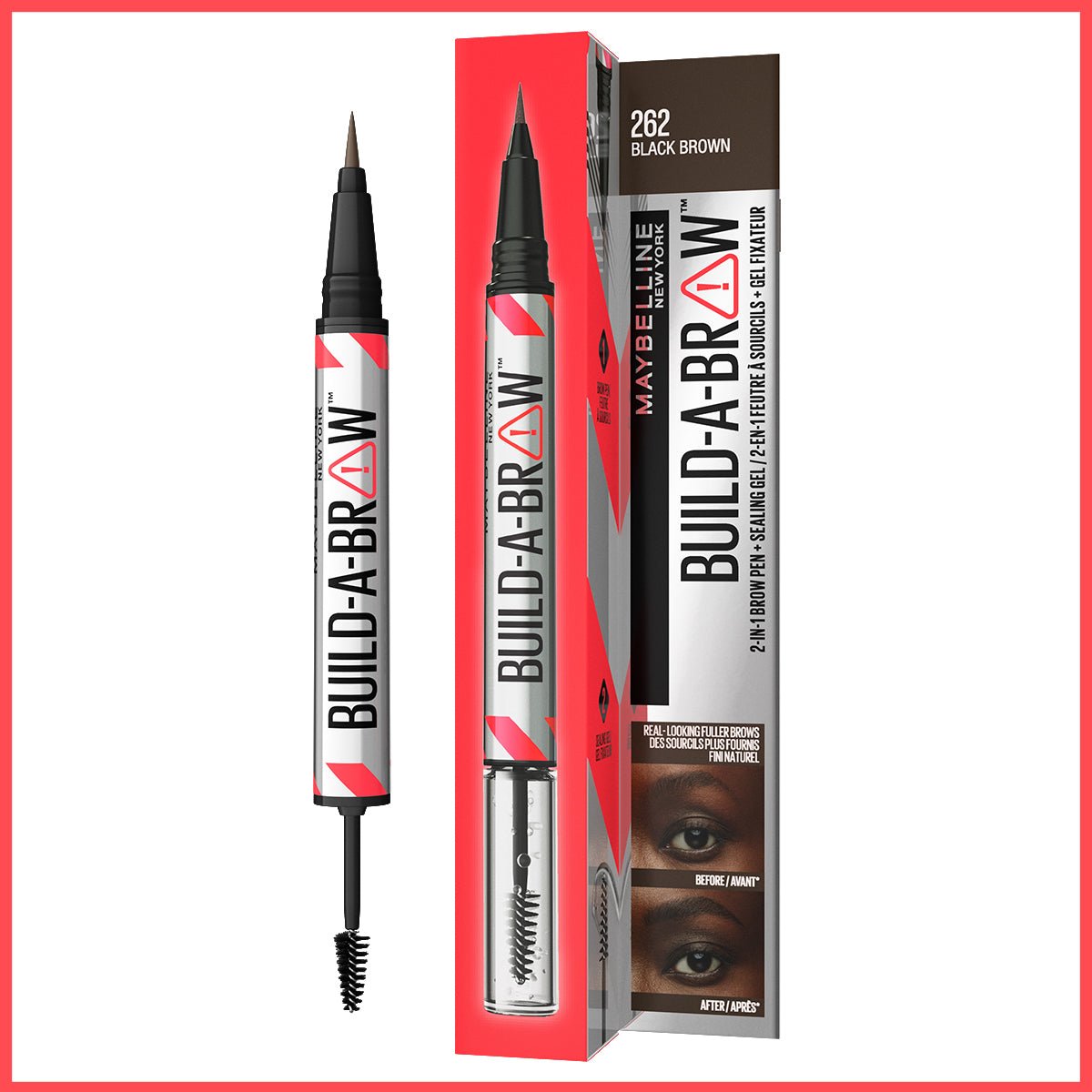 Maybelline New York Build a Brow 2in1 Kaş Kalemi ve Jeli Black Brown - Melori