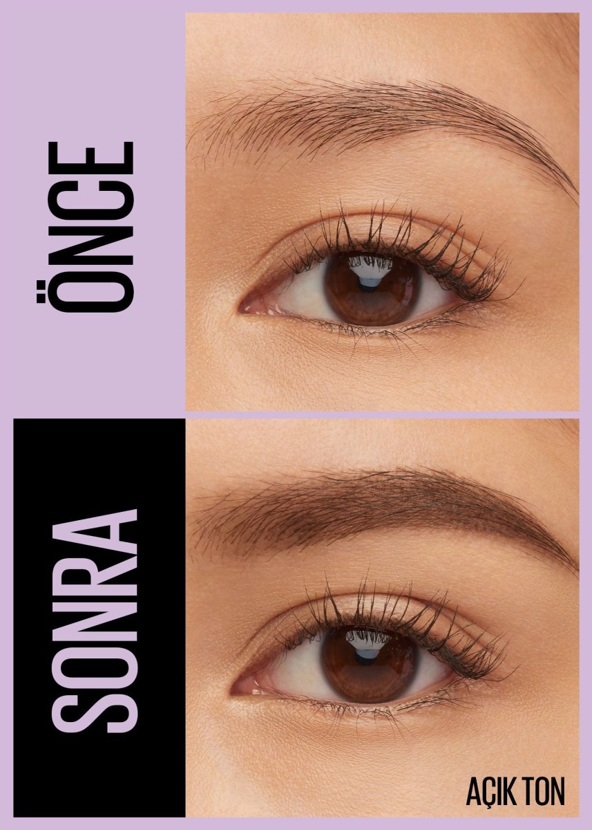 Maybelline New York Express Brow Satin Duo Çift Taraflı Kaş Kalemi - 01 Açık Ton - Melori