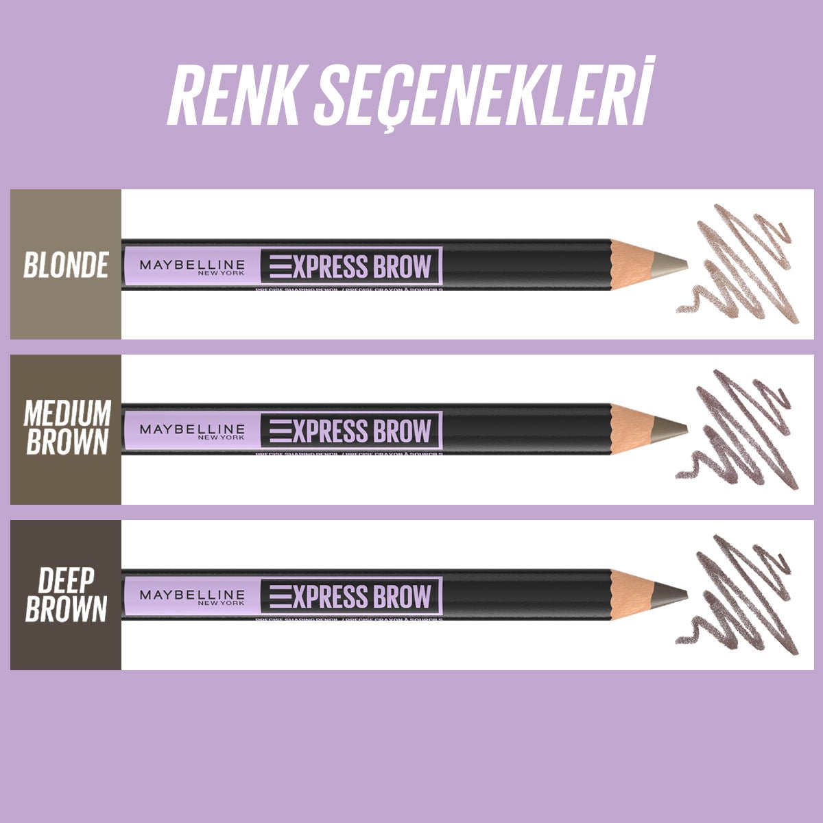 Maybelline New York Express Brow Shaping Pencil - Deep Brown - Melori