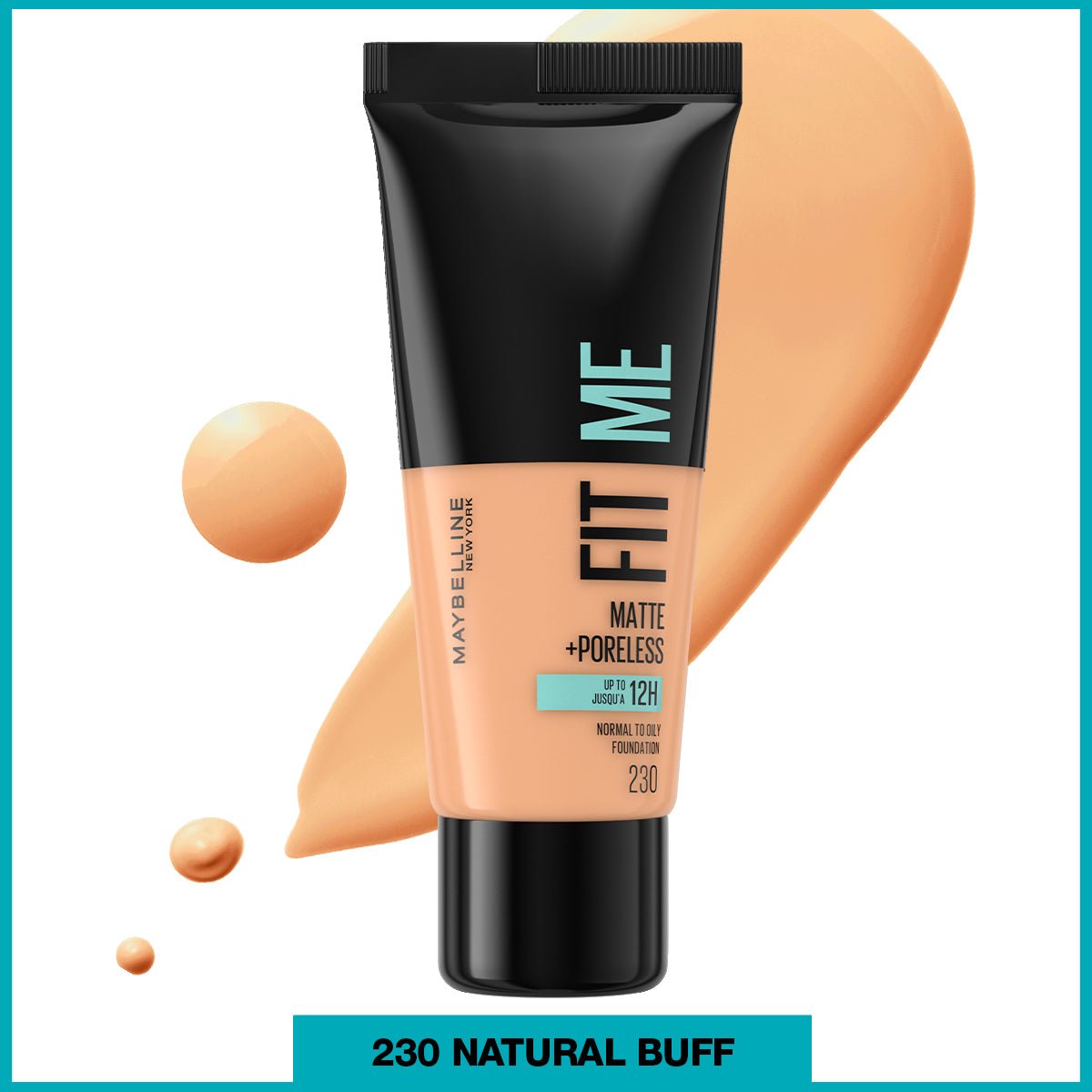 Maybelline New York Fit Me Matte+Poreless Fondöten - 230 Natural Buff - Melori
