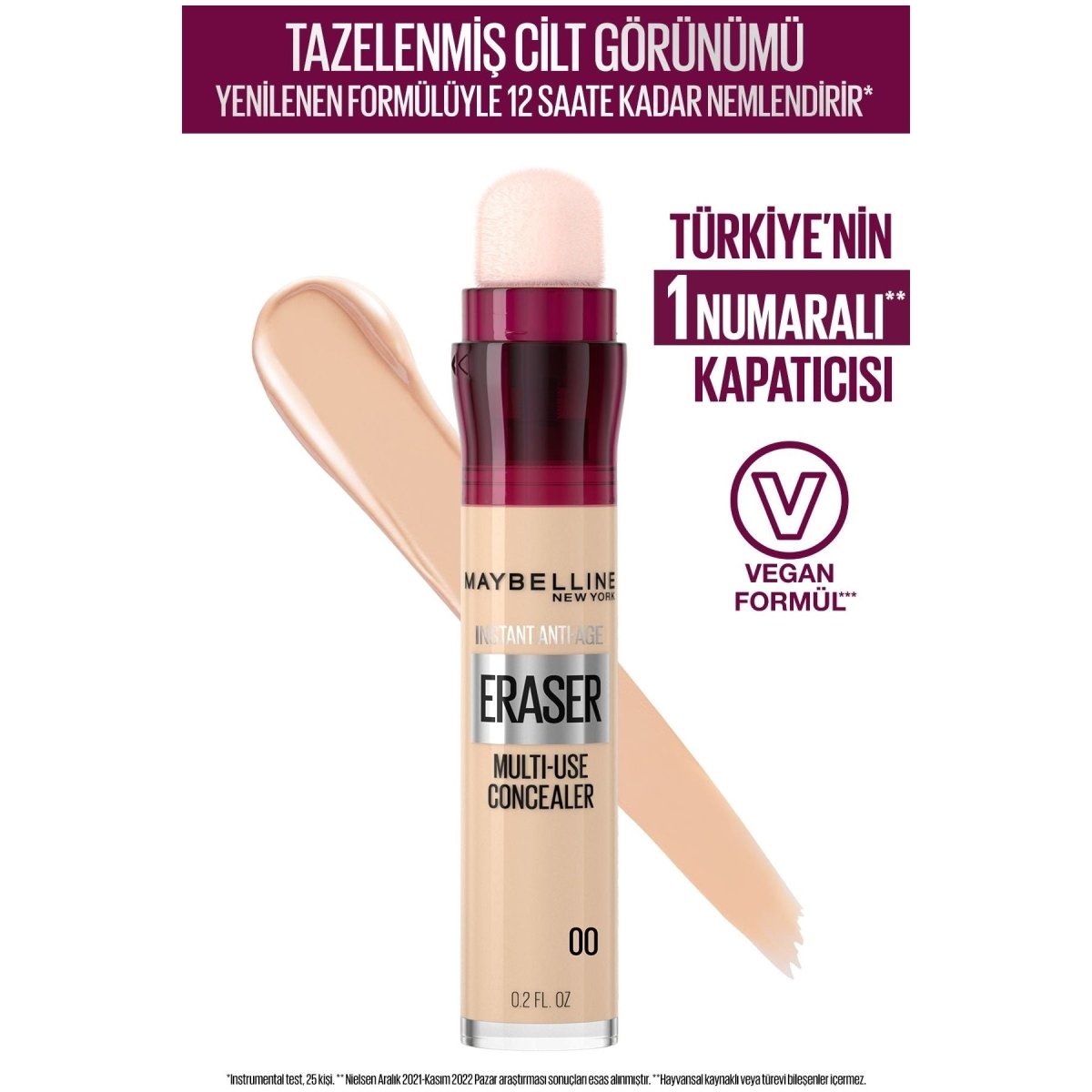 Maybelline New York Instant Anti Age Eraser Kapatıcı - 00 Ivory - Melori