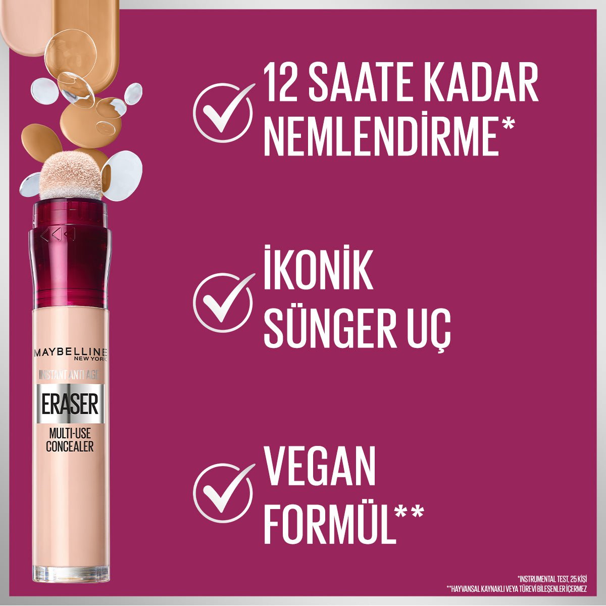 Maybelline New York Instant Anti Age Eraser Kapatıcı - 01 Light - Melori