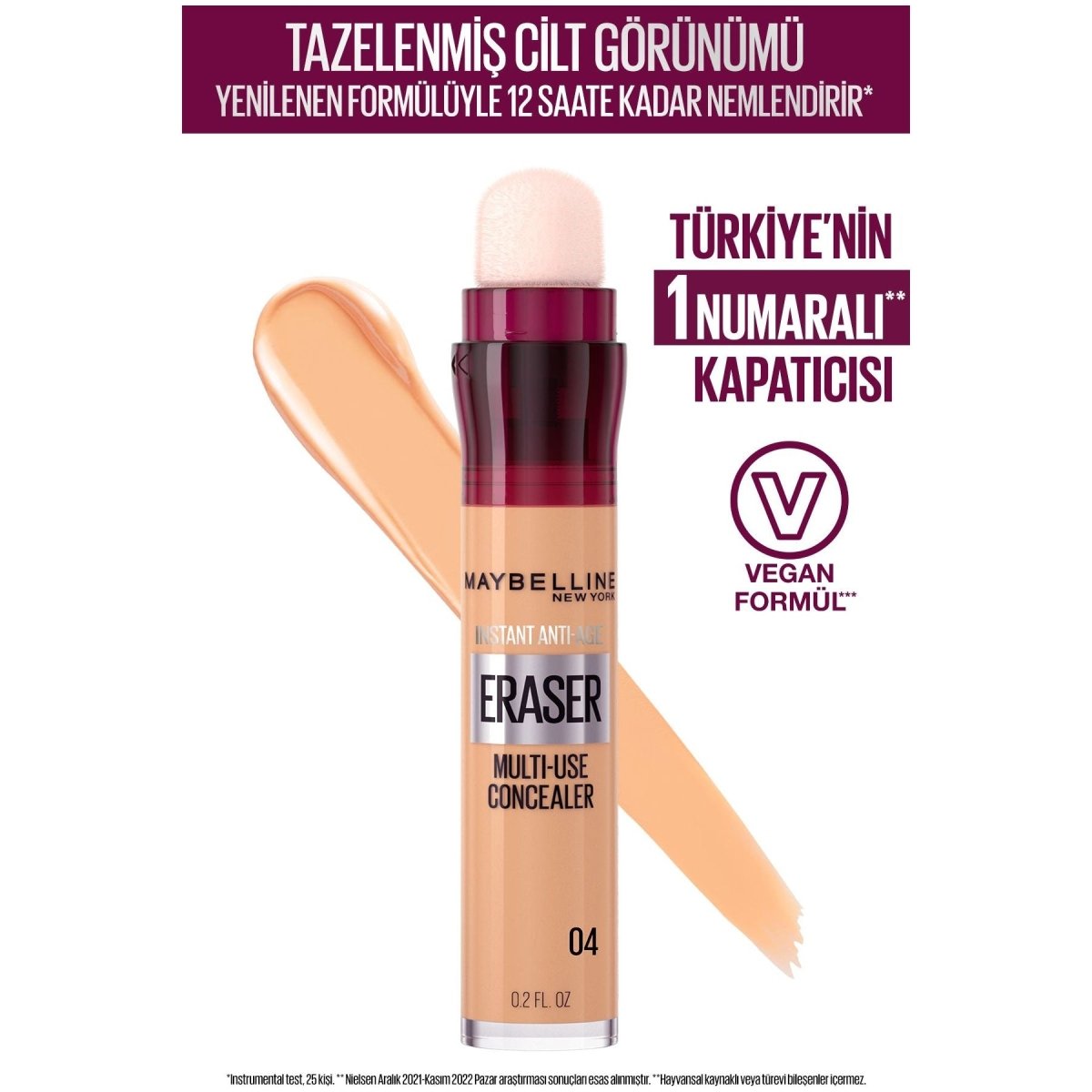 Maybelline New York Instant Anti Age Eraser Kapatıcı - 04 Honey - Melori