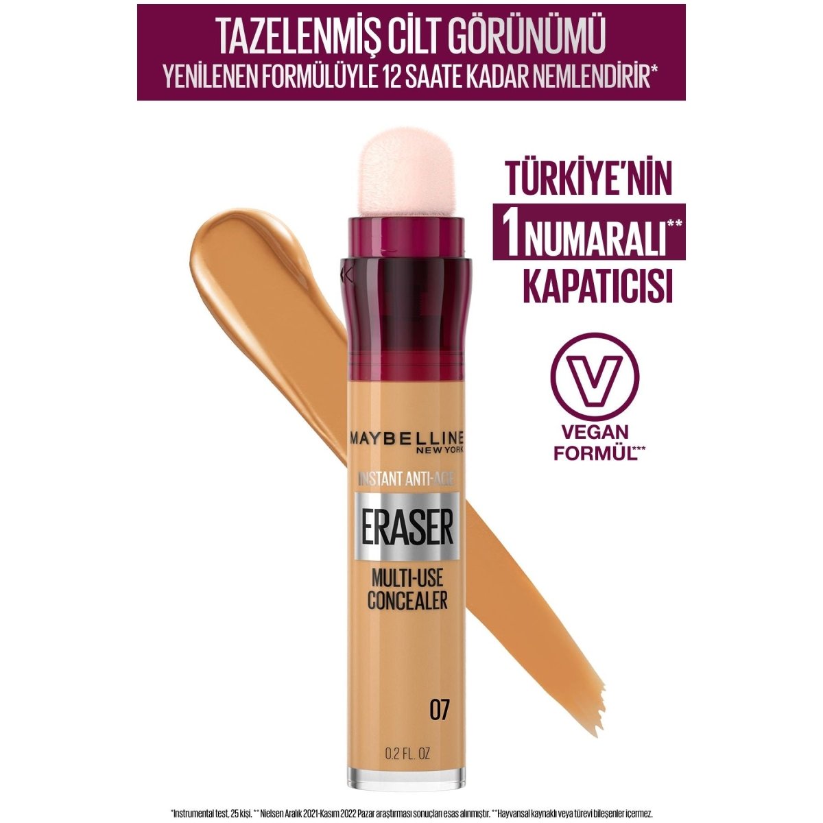 Maybelline New York Instant Anti Age Eraser Kapatıcı - 07 Sand - Melori