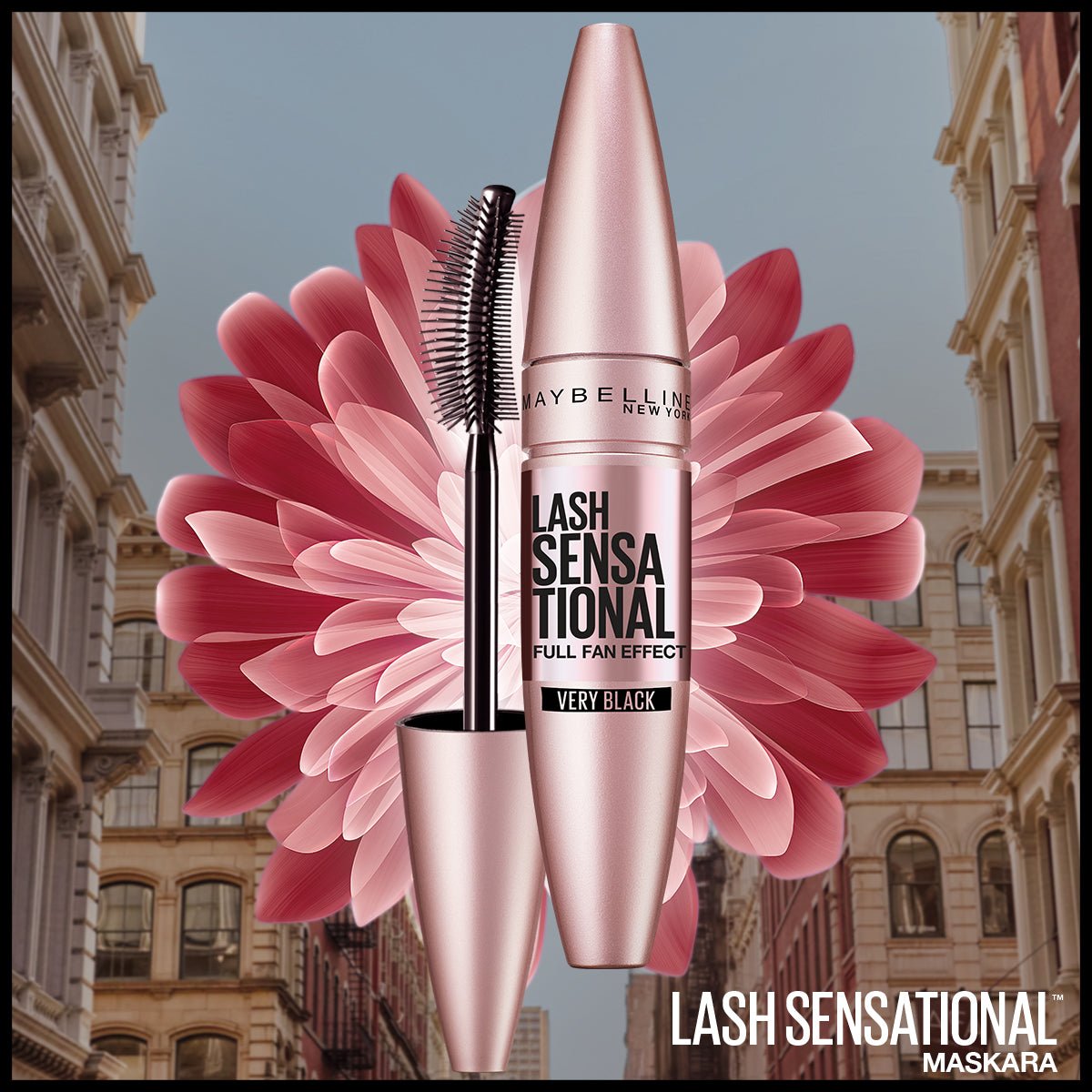 Maybelline New York Lash Sensational Yelpaze Etkili Siyah Maskara - Melori