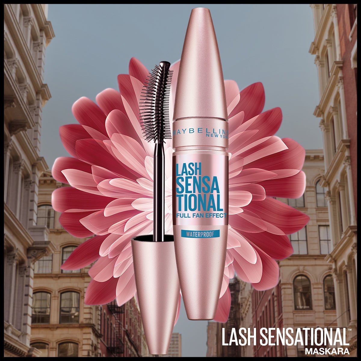 Maybelline New York Lash Sensational Yelpaze Etkili Suya Dayanıklı Siyah Maskara - Melori