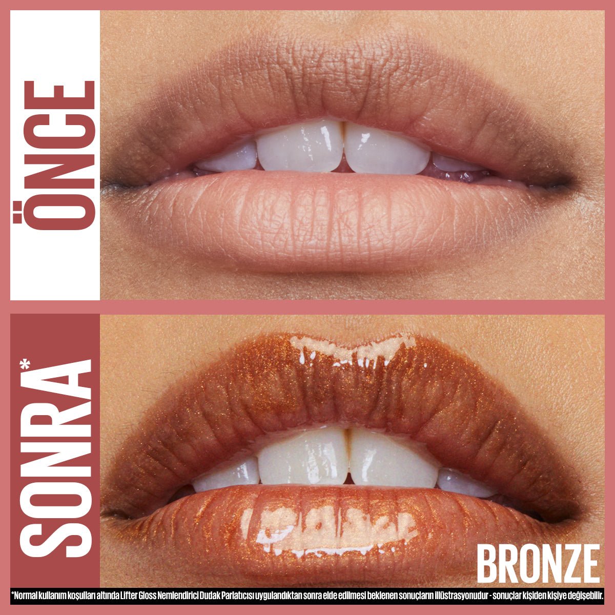 Maybelline New York Lifter Gloss Nemlendirici Dudak Parlatıcısı - 018 BRONZE - Melori