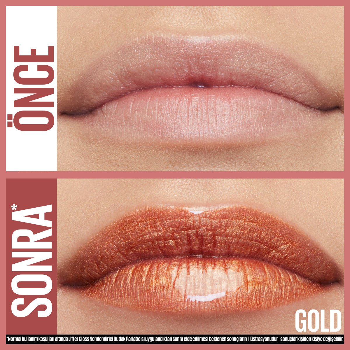Maybelline New York Lifter Gloss Nemlendirici Dudak Parlatıcısı - 019 GOLD - Melori