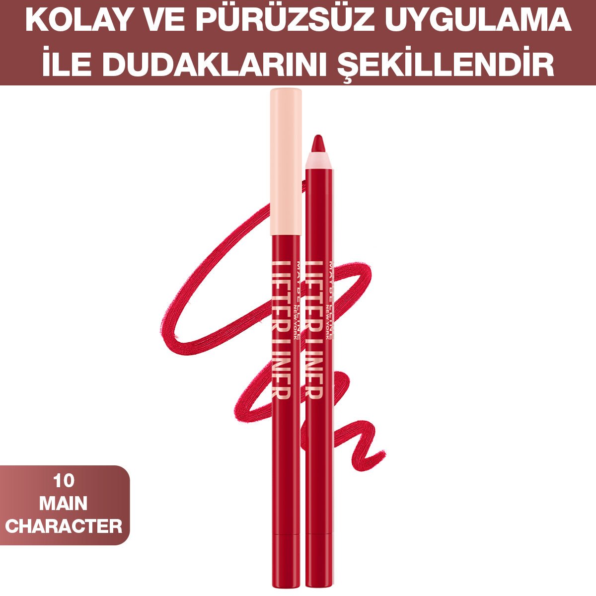 Maybelline New York Lifter Liner Dudak Kalemi - 10 Main Character - Melori