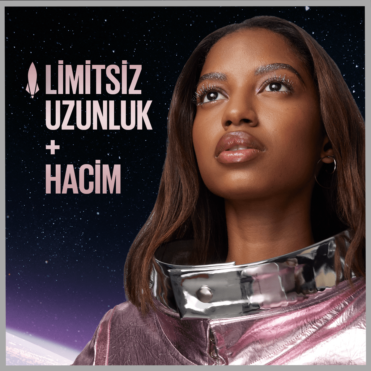 Maybelline New York Space Diamond Elmas Işıltılı Maskara - Melori