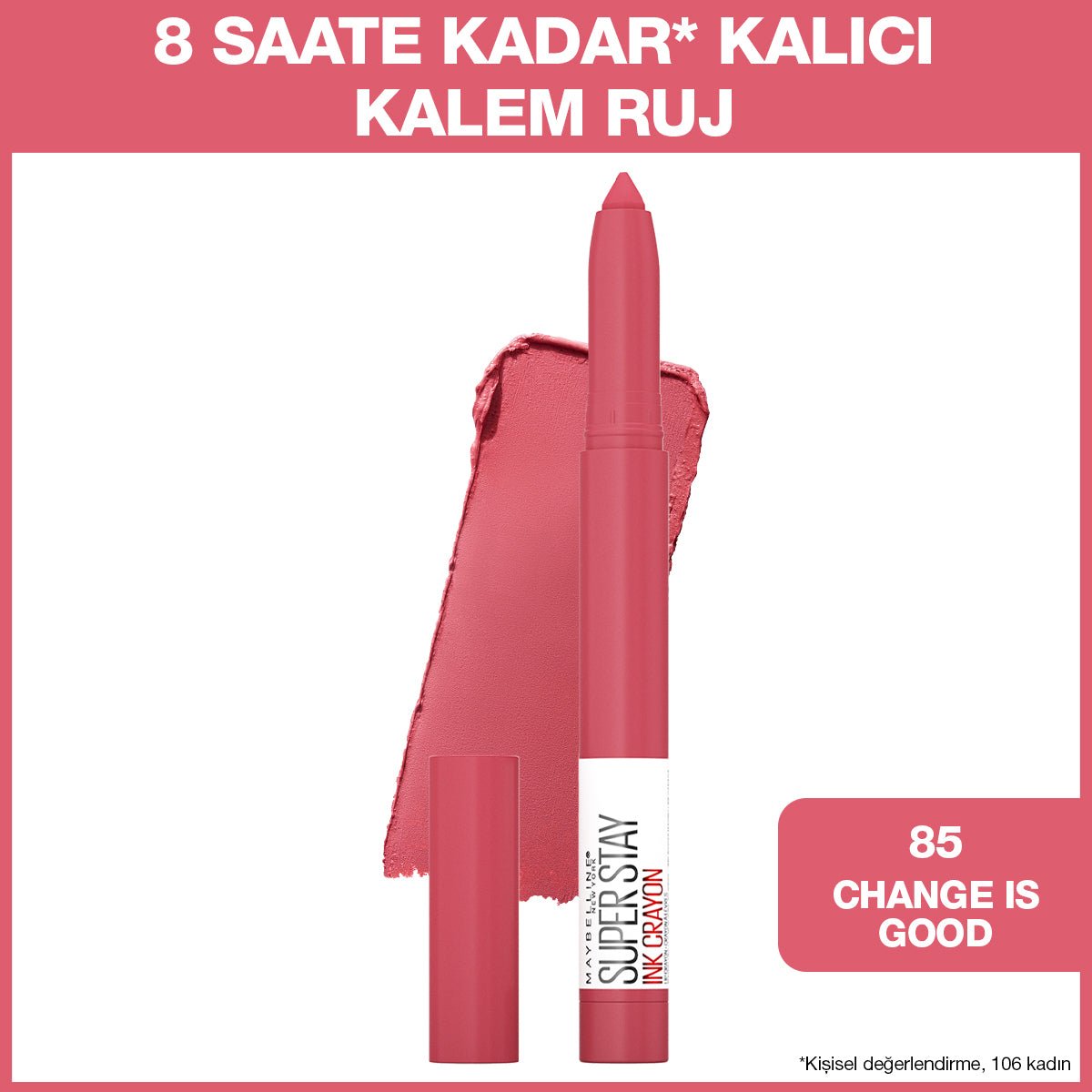 Maybelline New York Super Stay Ink Crayon Kalem Mat Ruj - 85 Change is Good - Melori