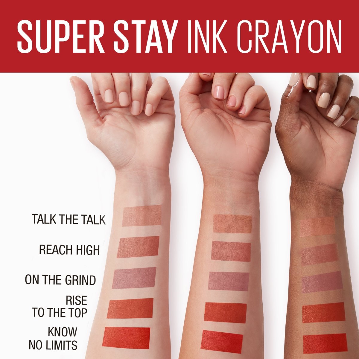 Maybelline New York Super Stay Ink Crayon Kalem Mat Ruj - Spiced Up - 115 Know No Limits - Melori