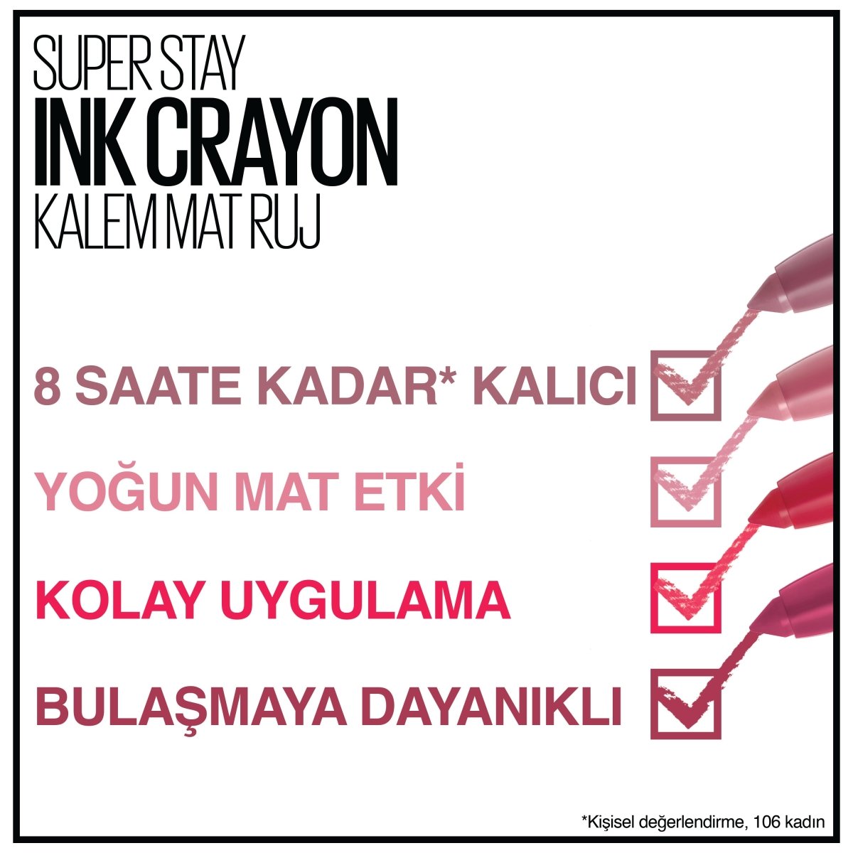 Maybelline New York Super Stay Ink Crayon Kalem Mat Ruj - Spiced Up - 115 Know No Limits - Melori