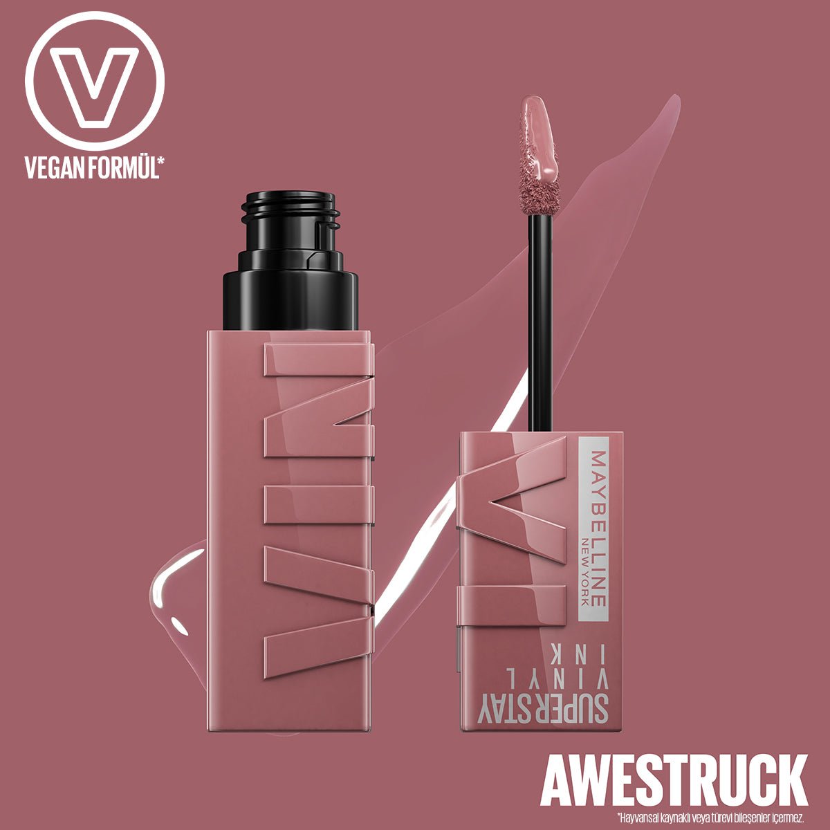 Maybelline New York Super Stay Vinyl Ink Uzun Süre Kalıcı Likit Parlak Ruj 110 Awestruck - Melori