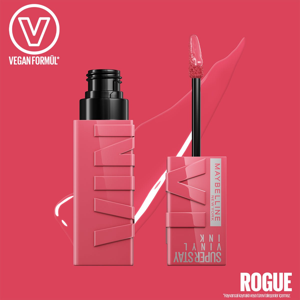 Maybelline New York Super Stay Vinyl Ink Uzun Süre Kalıcı Likit Parlak Ruj 145 Rogue - Melori