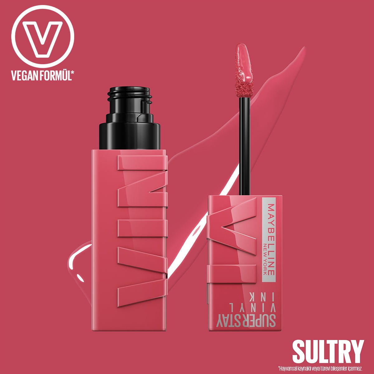 Maybelline New York Super Stay Vinyl Ink Uzun Süre Kalıcı Likit Parlak Ruj 160 Sultry - Melori
