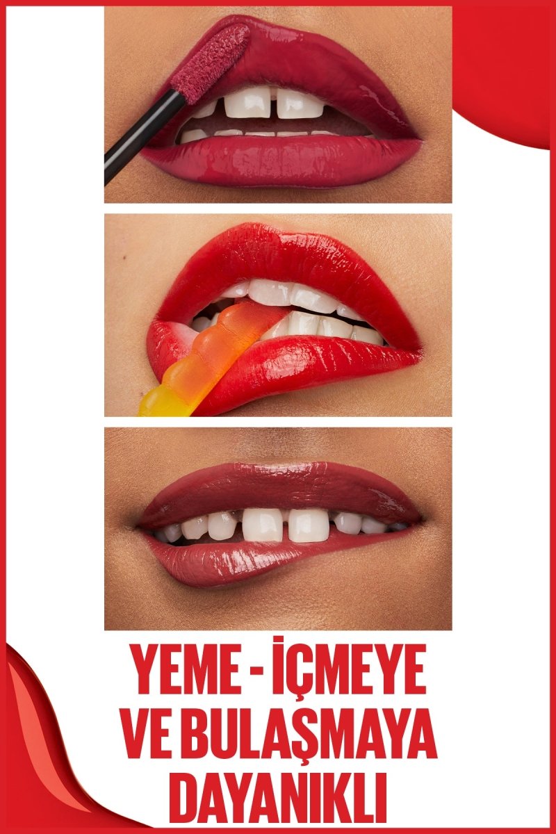Maybelline New York Super Stay Vinyl Ink Uzun Süre Kalıcı Likit Parlak Ruj 20 Coy - Melori