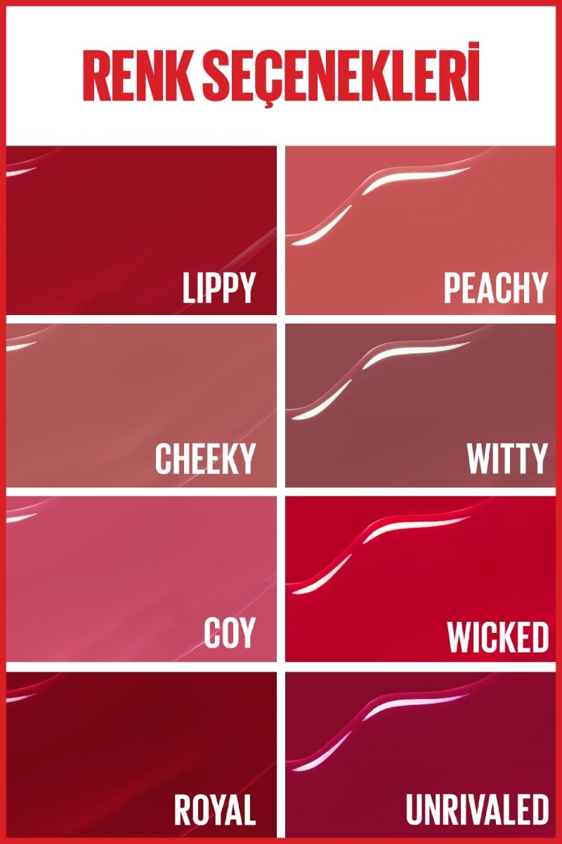 Maybelline New York Super Stay Vinyl Ink Uzun Süre Kalıcı Likit Parlak Ruj 20 Coy - Melori