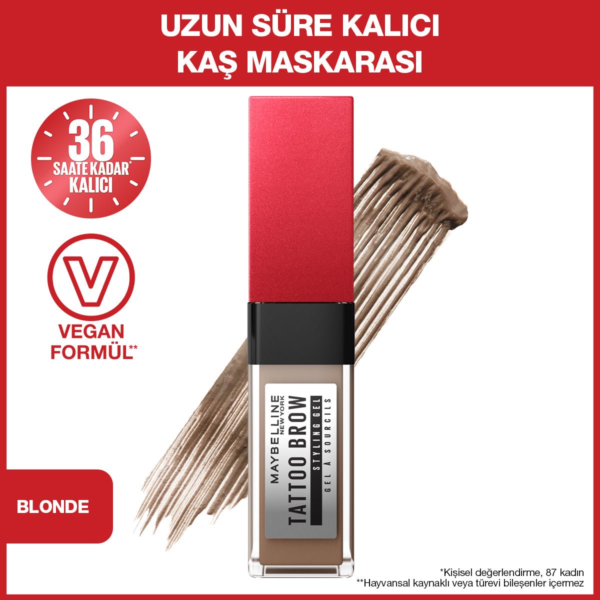 Maybelline New York Tattoo Brow 36H STYLING GEL - 250 Blonde - Melori