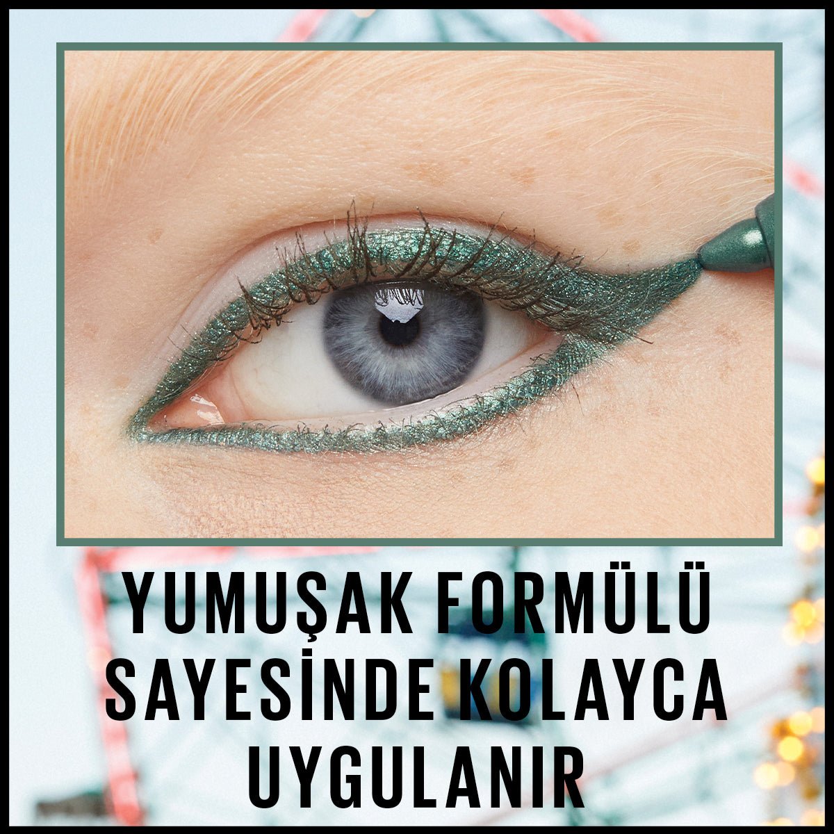 Maybelline New York Tattoo Liner Jel Göz Kalemi - Vivid Green - Melori