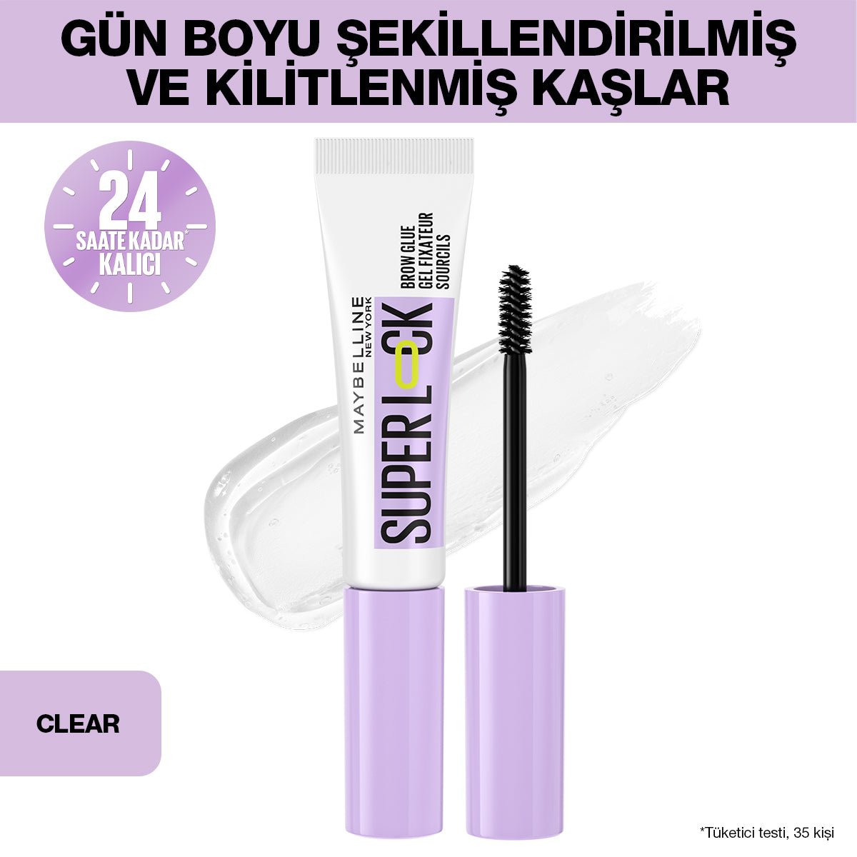 Maybelline Super Lock Brow Glue Kaş Sabitleyici Maskara - Melori