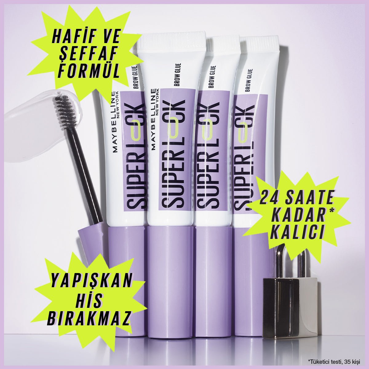 Maybelline Super Lock Brow Glue Kaş Sabitleyici Maskara - Melori