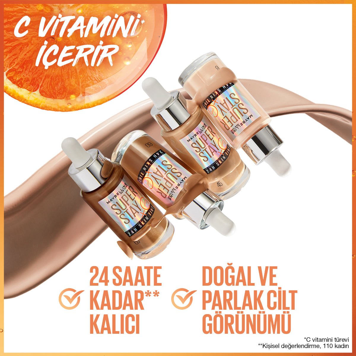Maybelline Super Stay Skin Tint Fondöten - 40 - Melori