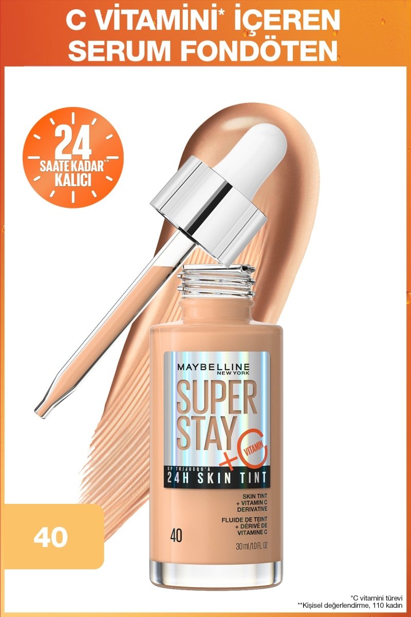 Maybelline Super Stay Skin Tint Fondöten - 40 - Melori