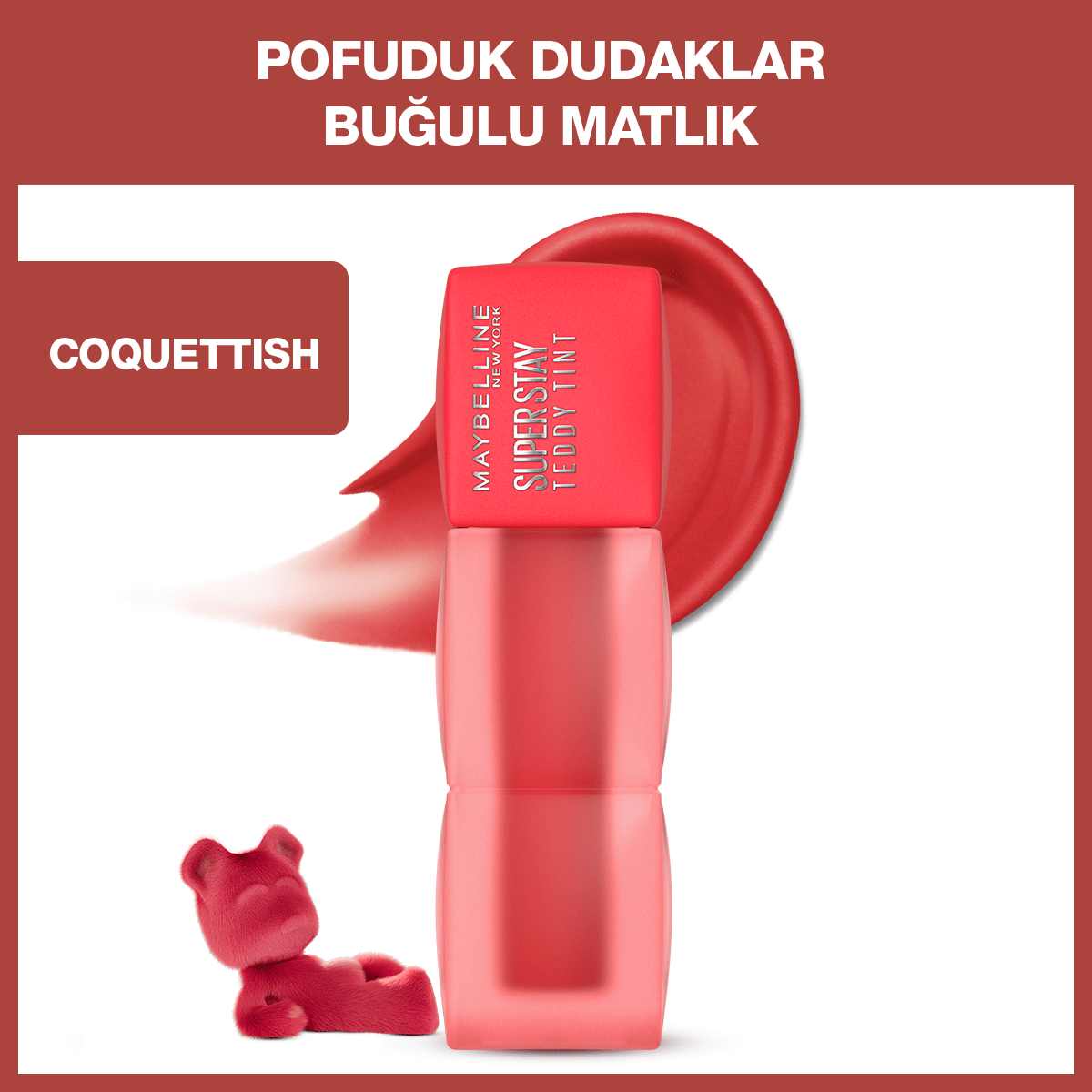 Maybelline Super Stay Teddy Tint Uzun Süre Kalıcı Likit Mat Tint 30 Coquettish - Melori