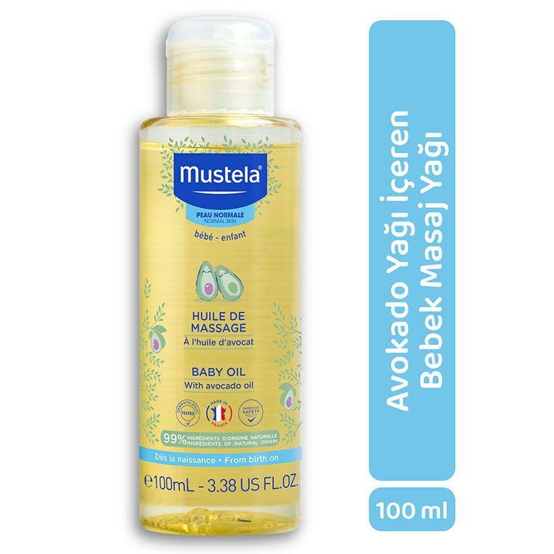 Mustela Avokado Yağı İçeren Bebek Bakım Masaj Yağı 100ml - Melori