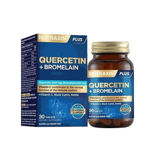 Nutraxin Bromelain ve Kuersetin İçeren Takviye Edici Gıda 30 Tablet - Melori