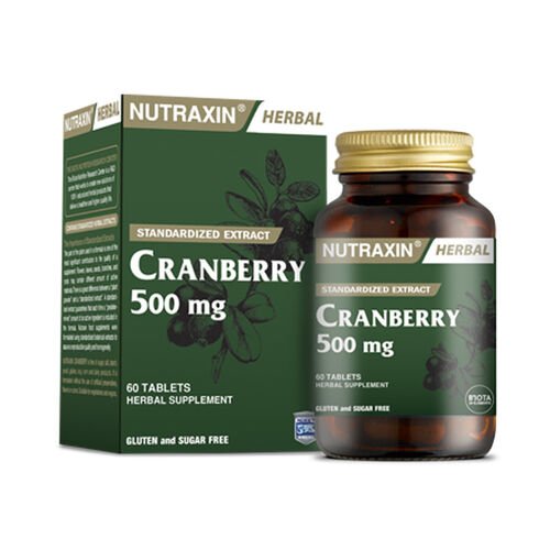 Nutraxin Cranberry 500 mg Takviye Edici Gıda 60 Tablet - Melori