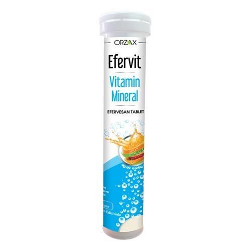 Orzax Efervit Multivitamin ve Mineral 20 Tablet - Melori
