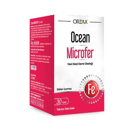 Orzax Ocean Microfer Takviye Edici Gıda 30 Tablet - Melori