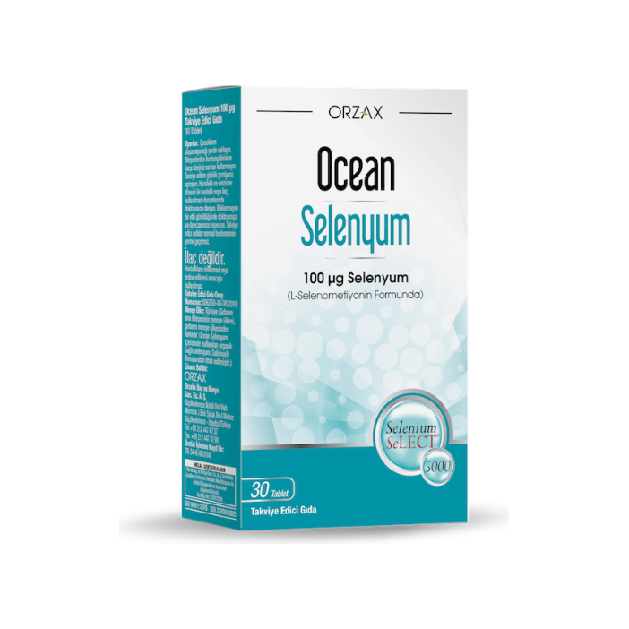 Orzax Ocean Selenyum Takviye Edici Gıda 30 Tablet - Melori