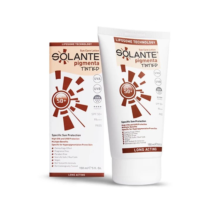 Solante Pigmenta - Tinted SPF 50+ Güneş Koruyucu Losyon 150 ml - Renkli - Melori