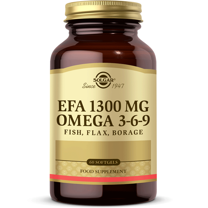 Solgar EFA 1300 mg Omega 3 - 6 - 9 60 Yumuşak Jelatinli Kapsül - Melori