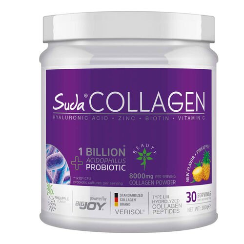 Suda Collagen + Probiyotik Ananas Aromalı Takviye Edici Gıda 300 g - Melori