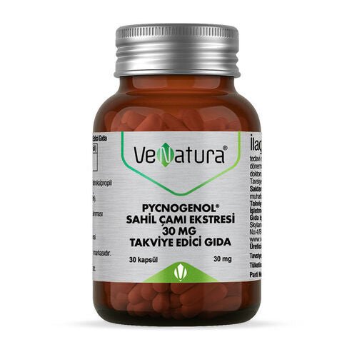 VeNatura Pycnogenol Sahil Çamı Ekstresi 30 mg Takviye Edici Gıda 30 Kapsül - Melori