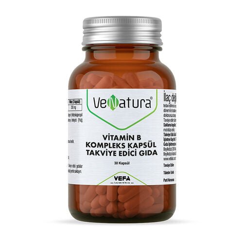 VeNatura Vitamin B Kompleks Kapsül Takviye Edici Gıda 30 Kapsül - Melori