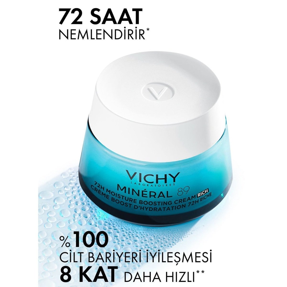 Vichy Mineral 89 Rich Moisture Boosting Cream 50 ml - Melori