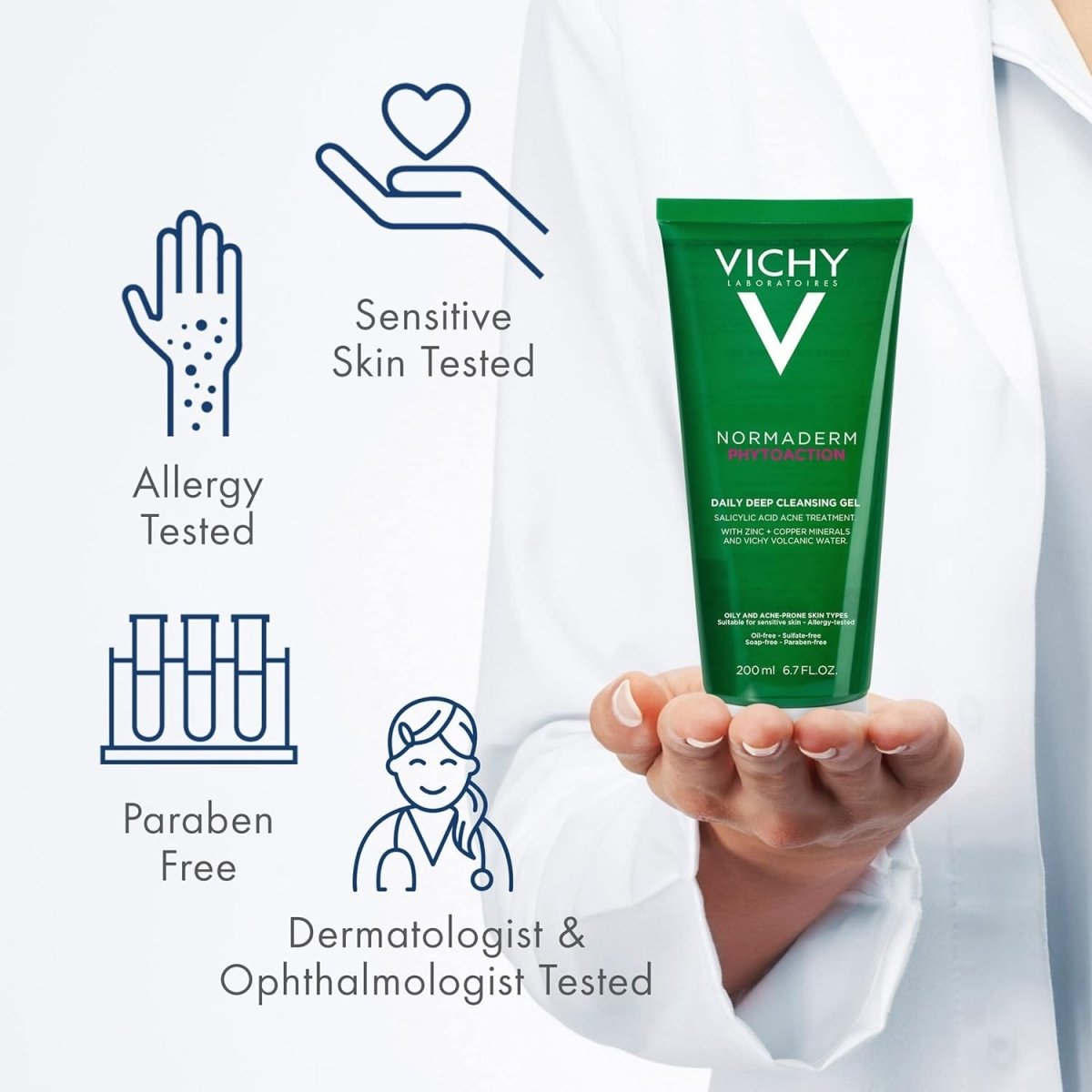 Vichy Normaderm Phytosolution Yağlı Ciltlere Özel Arındırıcı Jel 200ml - Melori