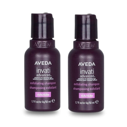 Aveda Invati Advanced Exfoliating Shampoo Rich 50 ml -2 Pack