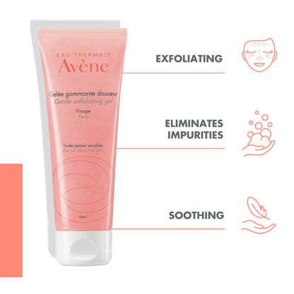 Avene Gentle Exfoliating Gel 75 ml -2 Pack