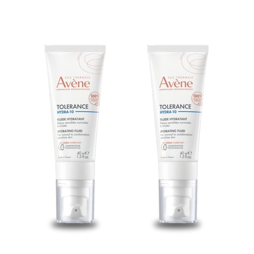 Avene Tolerance Hydra-10 Hydrating Fluid Cream 40 ml  -2 Pack