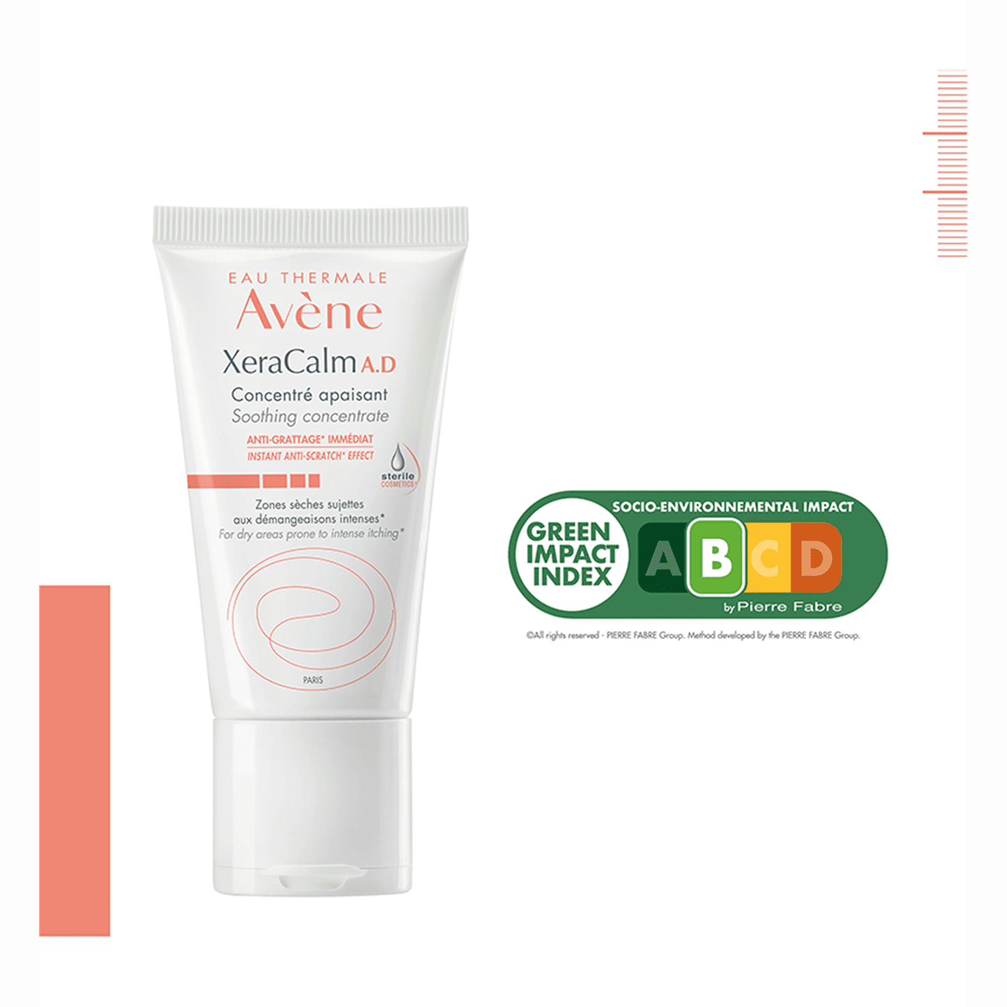 Avene XeraCalm AD Soothing Concentrate Moisturizing Cream 50 ml -2 Pack
