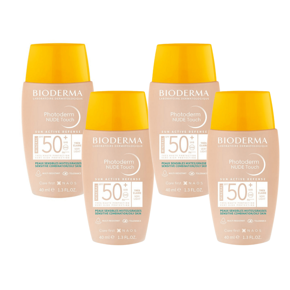 Bioderma Photoderm Nude Touch SPF50+ Very Light 40 ml 4 Pack