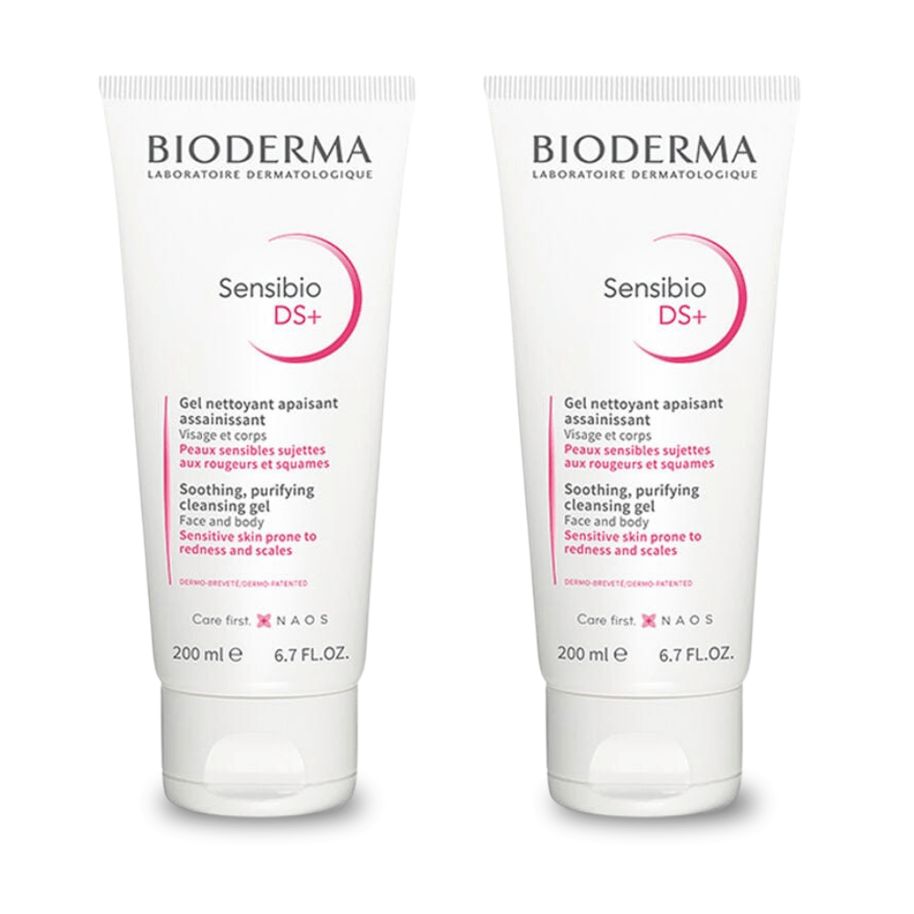 Bioderma Sensibio DS+ Foaming Skin Cleansing Gel 200 ml -2 Pack